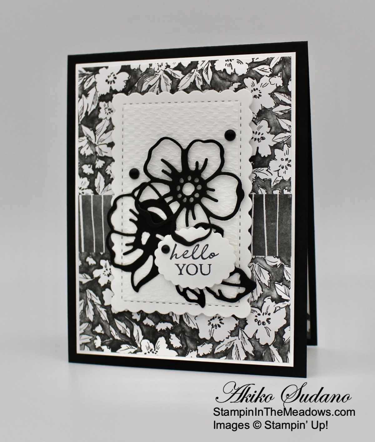 Stampin’ Up! Shaded Summer Hello Friendship Card – Stampin' in the Meadows
